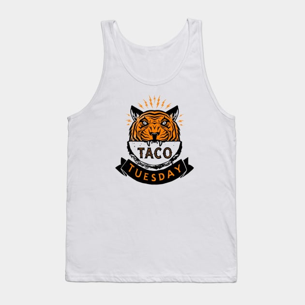 Tigers, Tacos, Tuesday Tank Top by sombreroinc